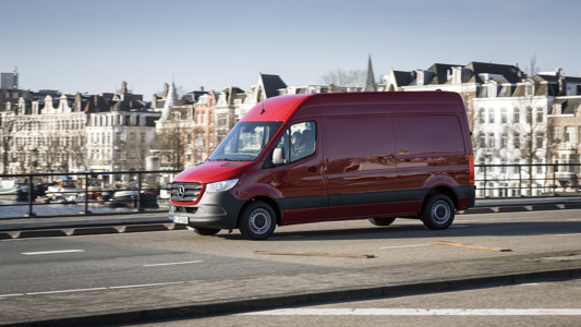 Press test drive Mercedes-Benz Sprinter, Amsterdam 2018